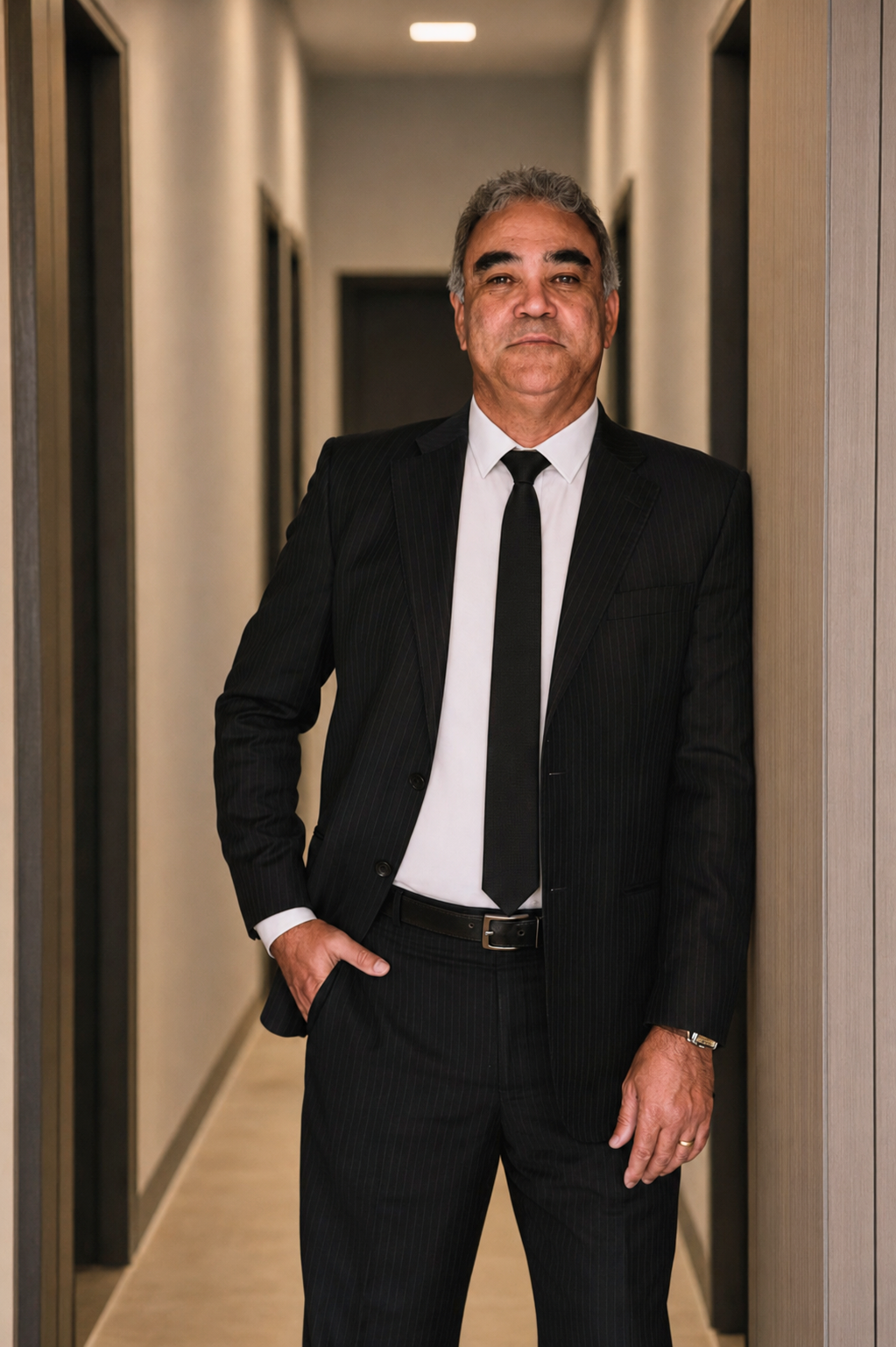Vilmar Corrêa em retrato corporativo no escritório